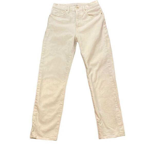 Frame Le Original high rise straight button fly jeans au natural 26 - Picture 5 of 16